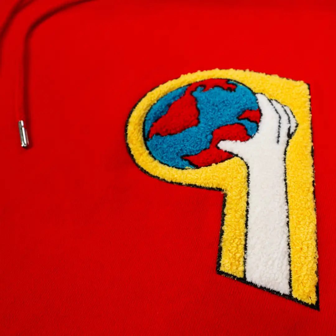 Chenille Letterman Hooded Sweatshirt